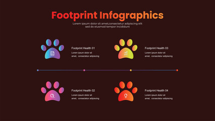 Footprint infographic design