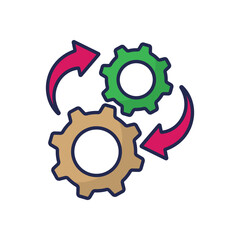 Process Vector icon