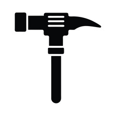 Jackhammer Tool Icon Silhouette Vector Illustration