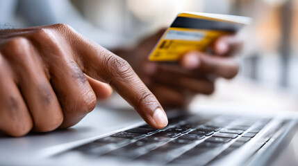 Enhancing online shopping credit card purchases in home office settings