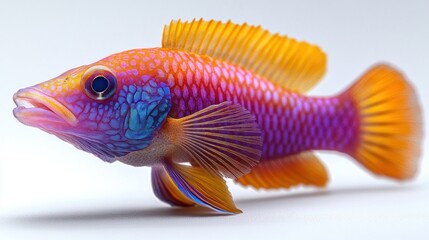 Fototapeta premium Vibrant Rainbowfish: A Jewel of the Aquatic World