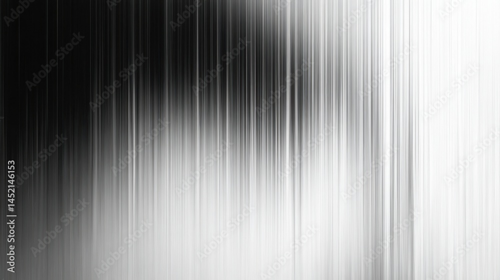 Poster abstract black and white vertical gradient with blurred lines showing patterns of light and shadow d