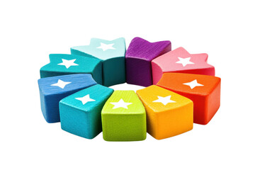 Obraz premium Vibrant Star Infographic Template: Colorful Data Visualization Design for Presentations and Reports on transparent background