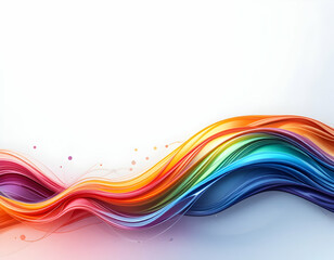 Colorful Wavy Lines Abstract Background for Creative Designs