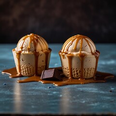 Irresistible Coffee Ice Cream Desserts: Caramel and Chocolate Edition