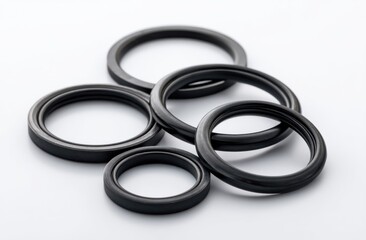 Inspect Circular Seal, Arrange Black Rubber Gaskets for Industrial Use and Component Sealing & Application