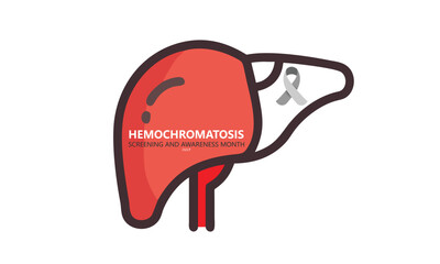 Hemochromatosis Screening And Awareness Month. background, banner, card, poster, template. Vector illustration