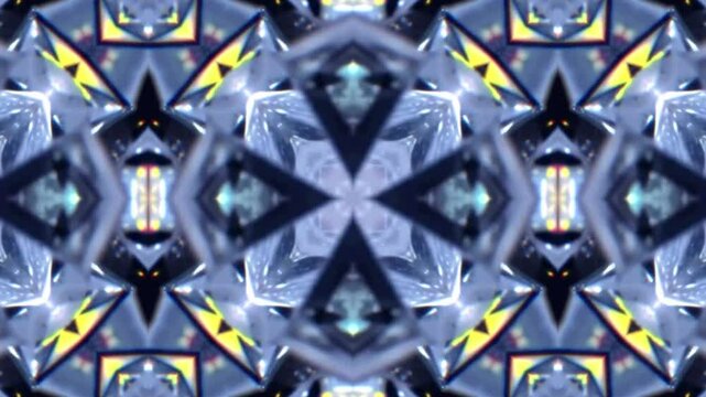 A blue and green patterned design with a diamond shape in the center