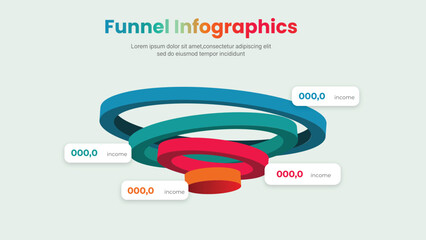 funnel infographics design 