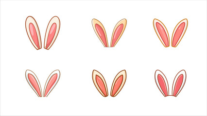 cute bunny ears icon