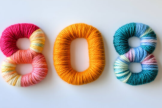 Colorful yarn numbers 808