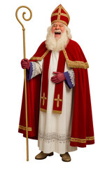 Heilige Nikolaus, Sinterklaas, Saint Nicholas, on transparent background