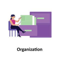 Organization Vector illustration which can easily modify or edit