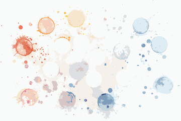colorful paint splashes