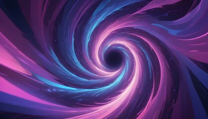 Fototapeta premium A captivating, swirling vortex of vibrant purples and blues creates a cosmic illusion of space.