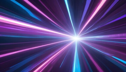 Abstract illustration of bright light rays radiating from a central point with vibrant colors.