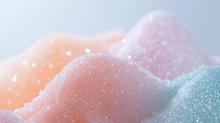 Fototapeta premium Close-up of a group of colorful bubbles. the bubbles are of different sizes and colors, including pink, orange, blue, and light blue.
