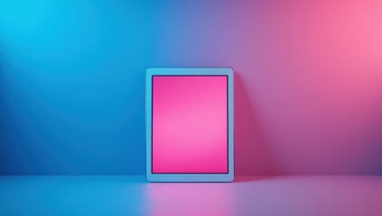 Tablet in Neon Light