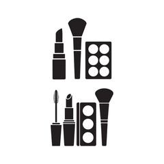 makeup accessories vector illustration