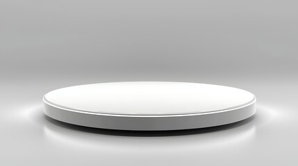 Blank white circular podium (1)