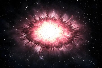 A Stunning Cosmic Explosion Nebula Space Background Image showcasing a vibrant supernova burst amidst a star field