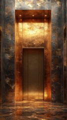 Obraz premium Luxurious Elevator Lobby Interior.