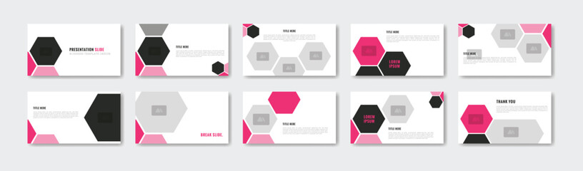 Business presentation template design. Minimalis, modern and keynote vector illustration