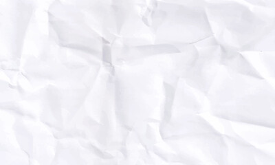 White Paper Texture background. Crumpled white paper abstract shape background with space paper for text. White crumpled paper texture background. 