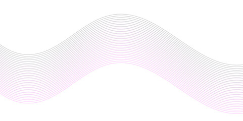 Fototapeta premium Abstract vector illustration featuring smooth wave lines on a transparent background. Suitable for technology, digital data, network communication, and modern design themes. Ideal for use in web inter