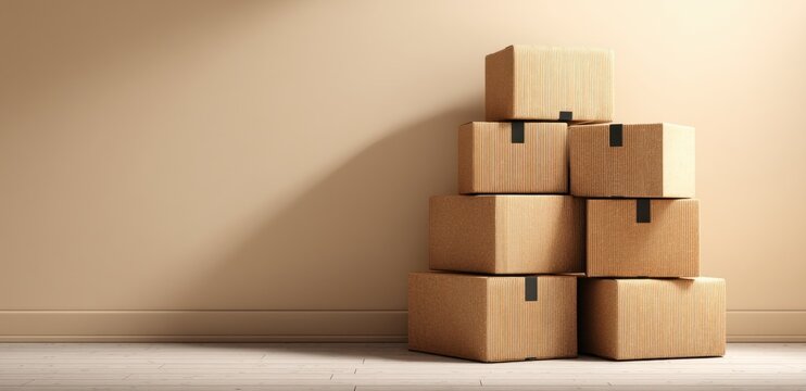 Stacking Cardboard Boxes, A Neat Storage Solution for Home Organization