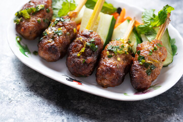 vietnamese lemon grass pork shewers