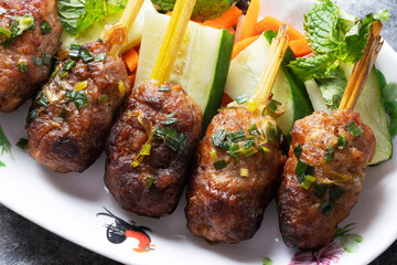vietnamese lemon grass pork shewers