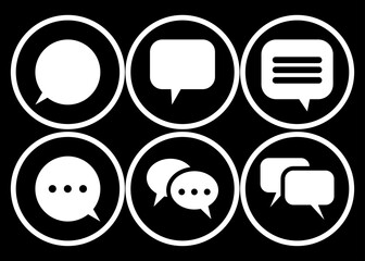 Minimalist Chat and Message Icons