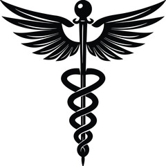 Caduceus-medical-symbol. 