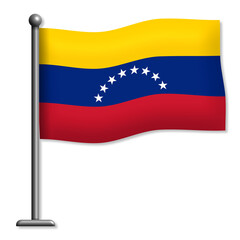Fototapeta premium Bandera venezolana PNG transparente y recortable - Bandera de Venezuela como gráfico