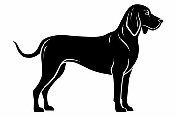 bloodhound sihouette black vector