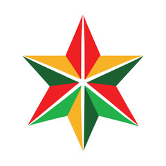 Obraz premium Christmas-star-icon-vector-on-white-background 