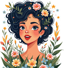 Create a Vintage illustration of self love vector t shirt design, vector graphic, typographic poster or t-shirts street wear and Urban style vector art with white background.