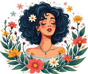 Create a Vintage illustration of self love vector t shirt design, vector graphic, typographic poster or t-shirts street wear and Urban style vector art with white background.