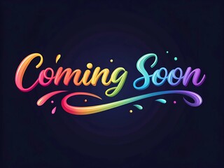 Liquid sentence "coming soon"	