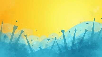 Back to school supplies event classroom educational content bright environment engaging viewpoint learning concept