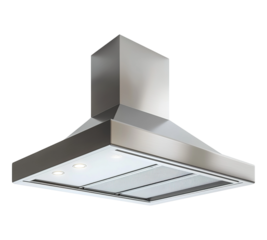 A silver ventilator with a white light on top