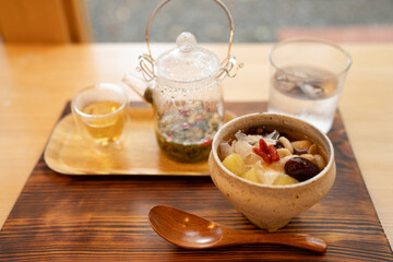 薬膳カフェでティータイム
