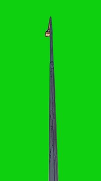 Street light green screen video, chrome key, hd