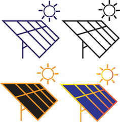 Print Solar power Solar Panels Design photo adobe illustrates 