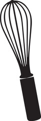 Baking Whisk Icon | Simple Silhouette Vector