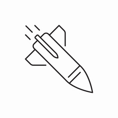 rocket startup icon vector sign