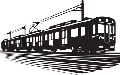Naklejka premium Old Train Vector Silhoette Collection. Train Silhouette Collection. Trains (Carriages Can Easily Be Separated or Duplicated)