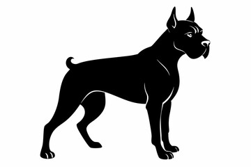 yorkshire terrier sihouette black vector