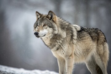 gray wolf canis lupus